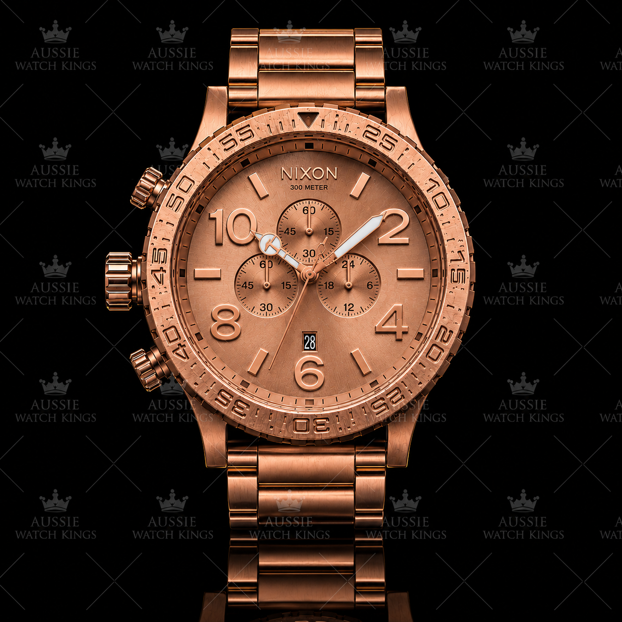 Nixon 51-30 Chrono All Rose Gold Watch A083-897