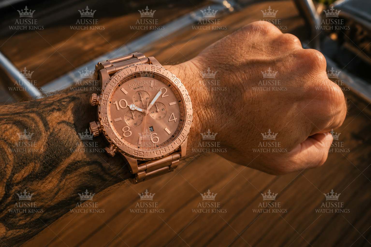 Nixon 51-30 Chrono All Rose Gold Watch A083-897