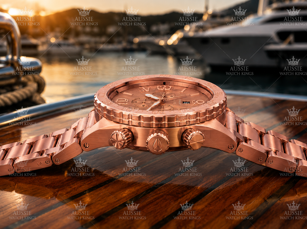 Nixon 51-30 Chrono All Rose Gold Watch A083-897