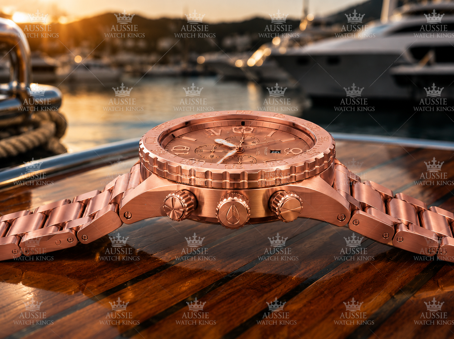 Nixon 51-30 Chrono All Rose Gold Watch A083-897
