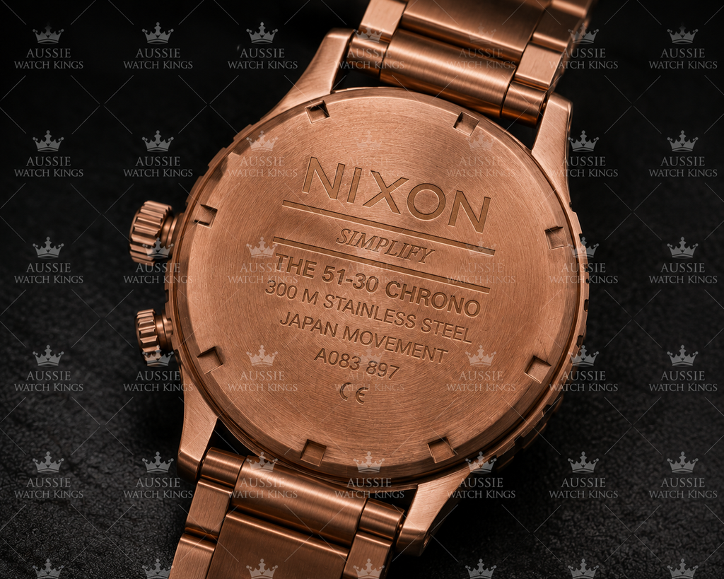 Nixon 51-30 Chrono All Rose Gold Watch A083-897