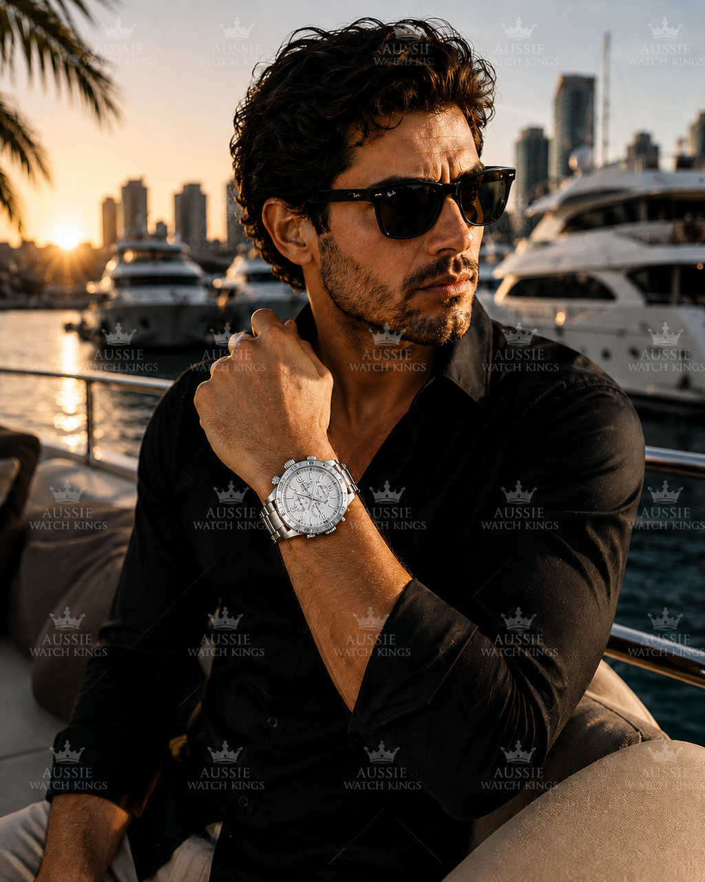 Nixon 51-30 Chrono Polished Silver A083-488
