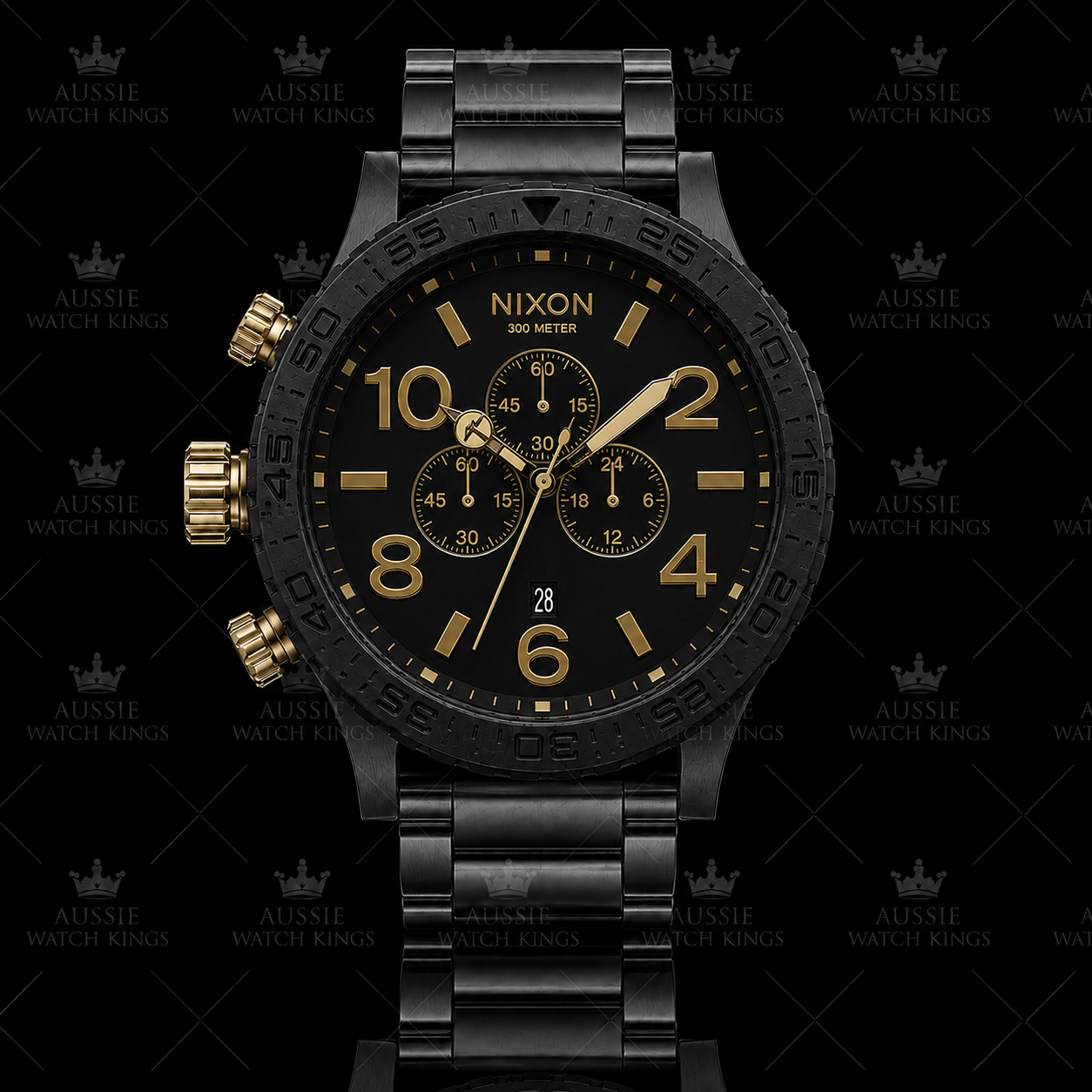 Nixon 51-30 Chrono Black Gold A083-1041
