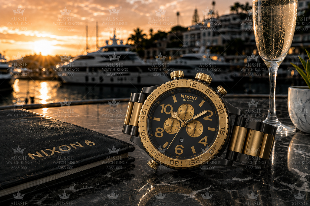 Nixon 51-30 Chrono Gunmetal Gold A083-595