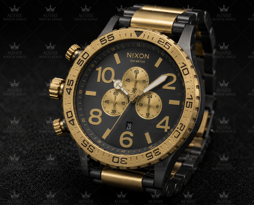 Nixon 51-30 Chrono Gunmetal Gold A083-595