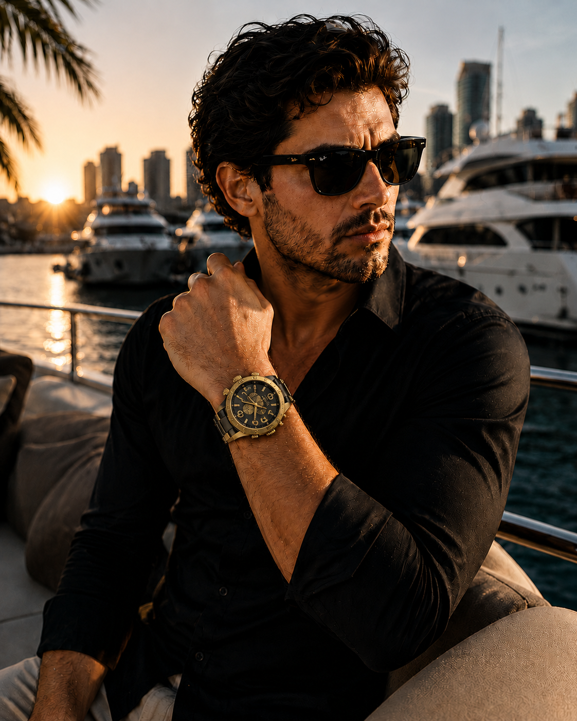 Nixon 51-30 Chrono Gunmetal Gold A083-595