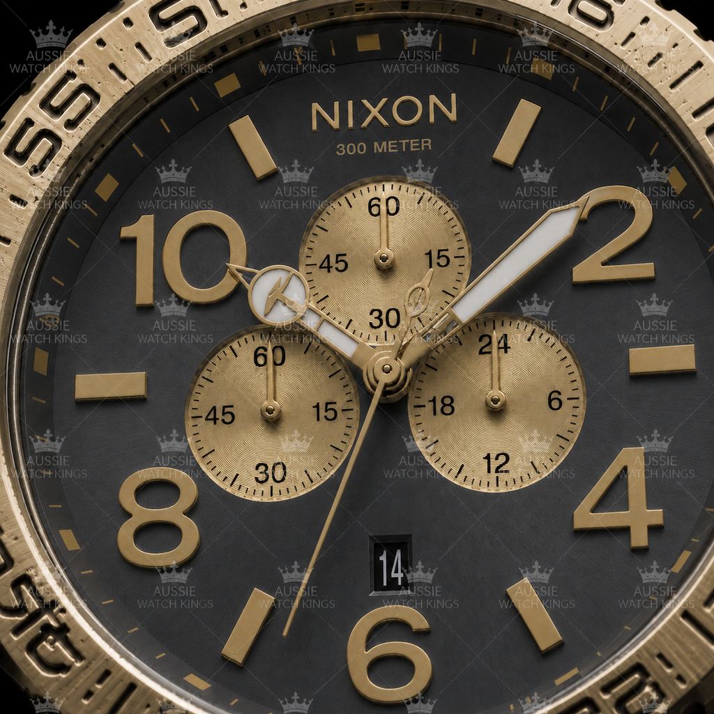 Nixon 51-30 Chrono Gunmetal Gold A083-595