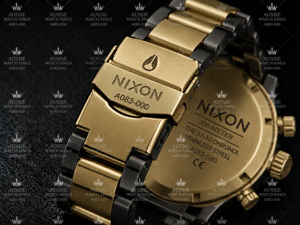 Nixon 51-30 Chrono Gunmetal Gold A083-595