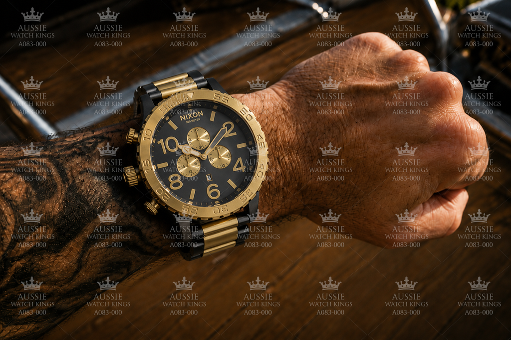 Nixon 51-30 Chrono Gunmetal Gold A083-595