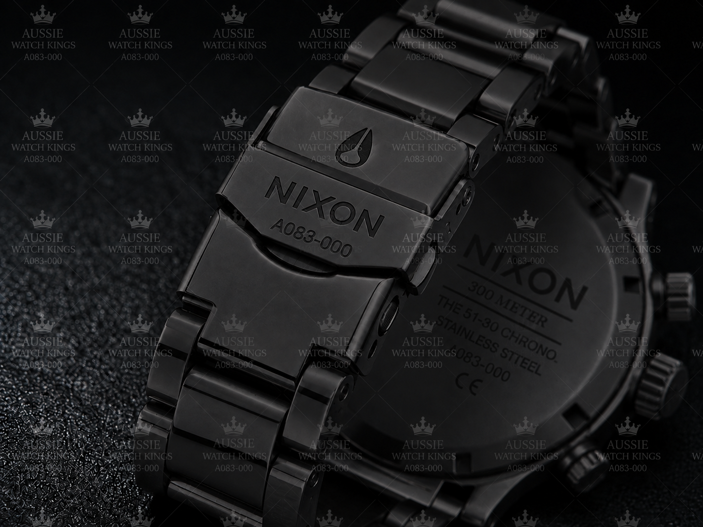 Nixon 51-30 Chrono Watch – Black Red | 51mm | 300m Water Resistant