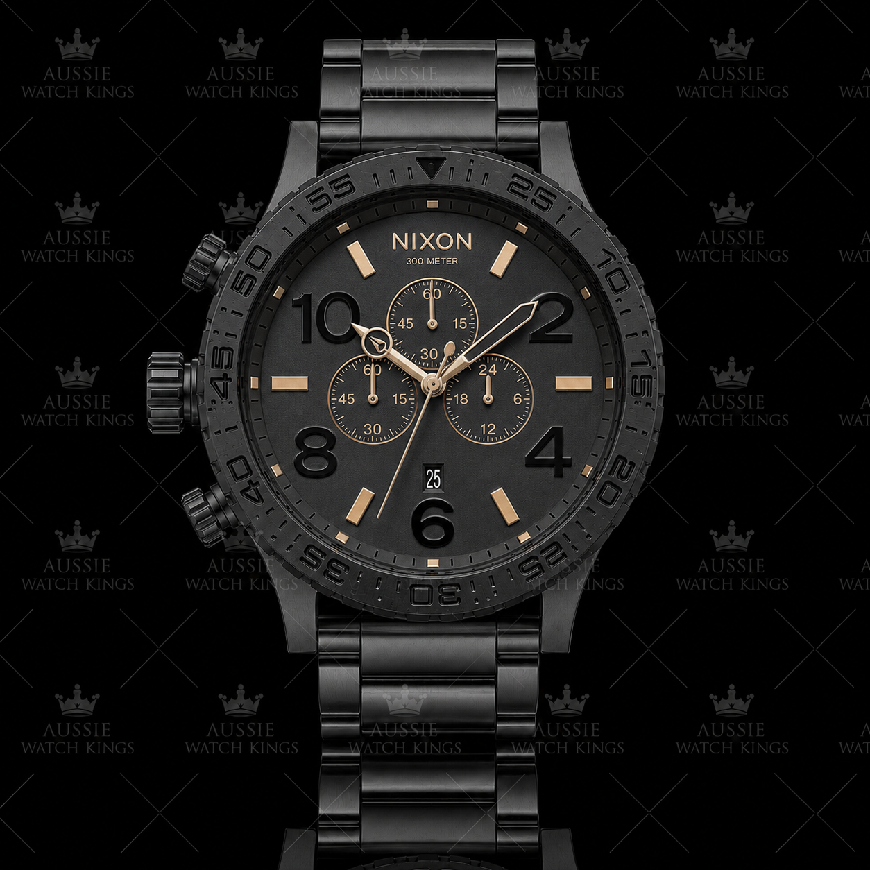 Nixon 51-30 Chrono Black Rose Gold A083-957