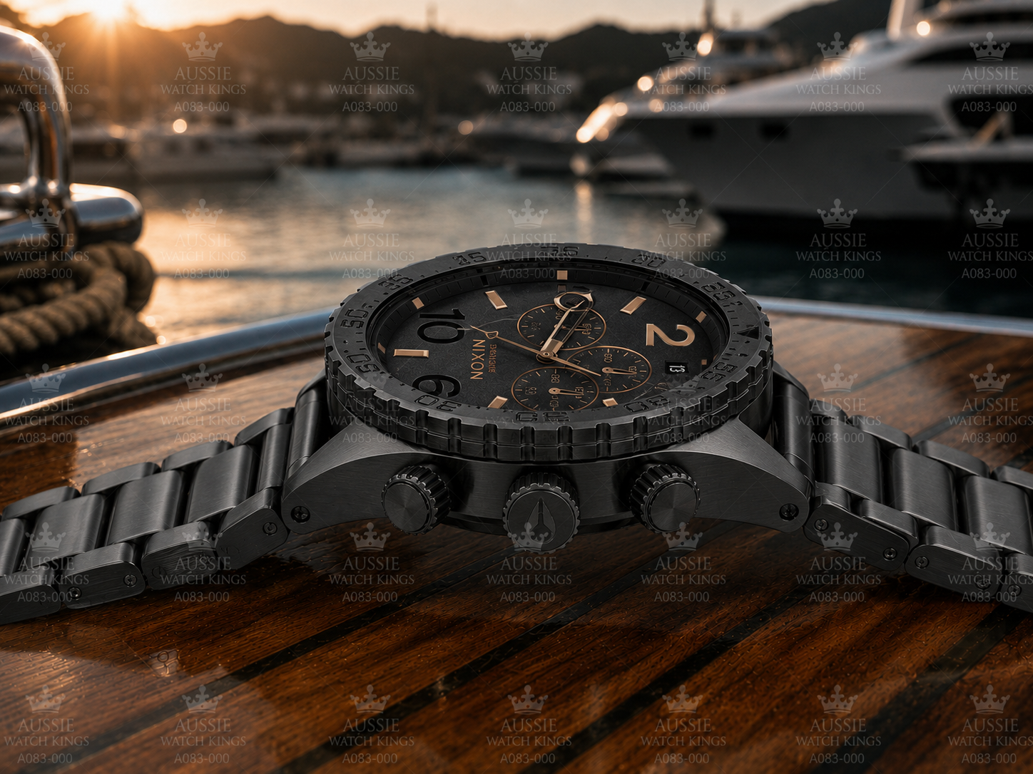 Nixon 51-30 Chrono Black Rose Gold A083-957