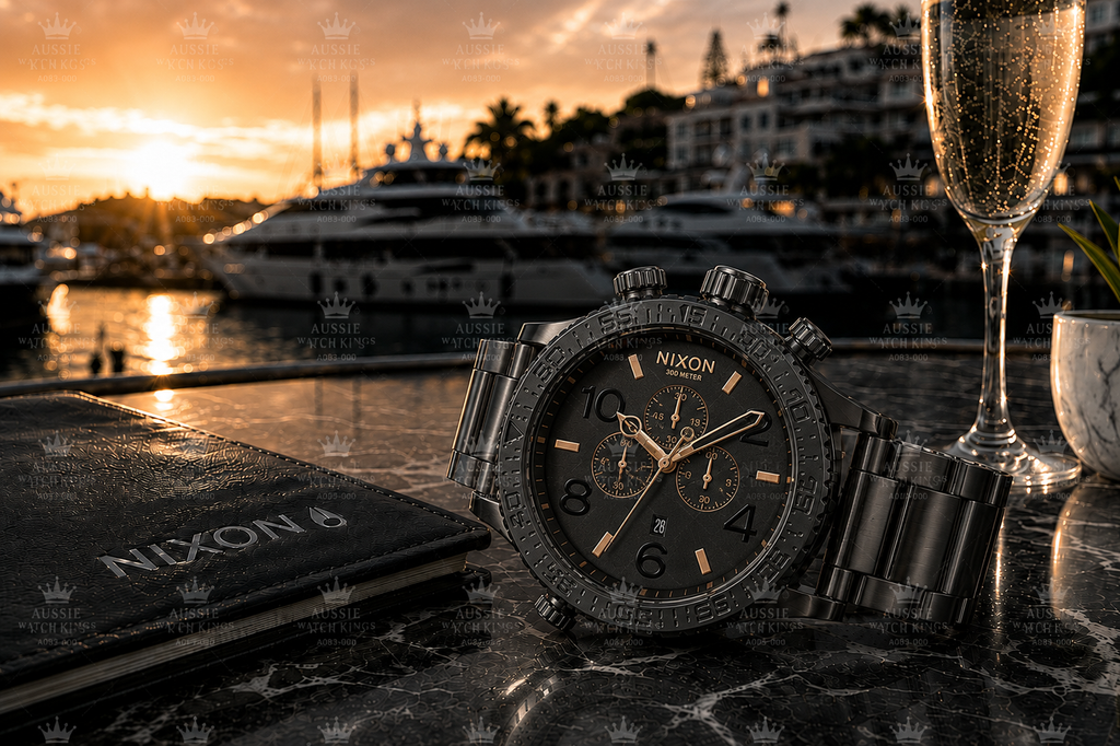 Nixon 51-30 Chrono Black Rose Gold A083-957
