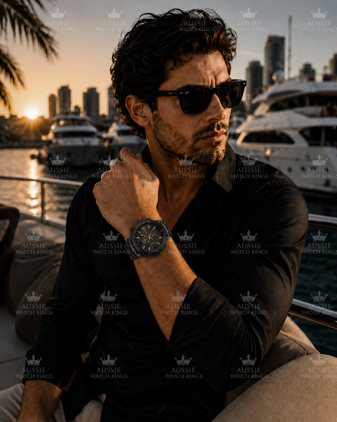 Nixon 51-30 Chrono Black Rose Gold A083-957