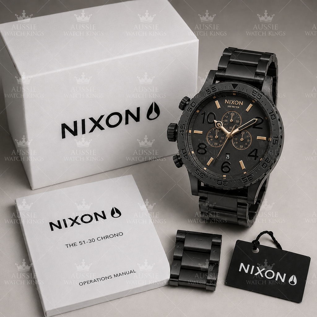 Nixon 51-30 Chrono Black Rose Gold A083-957