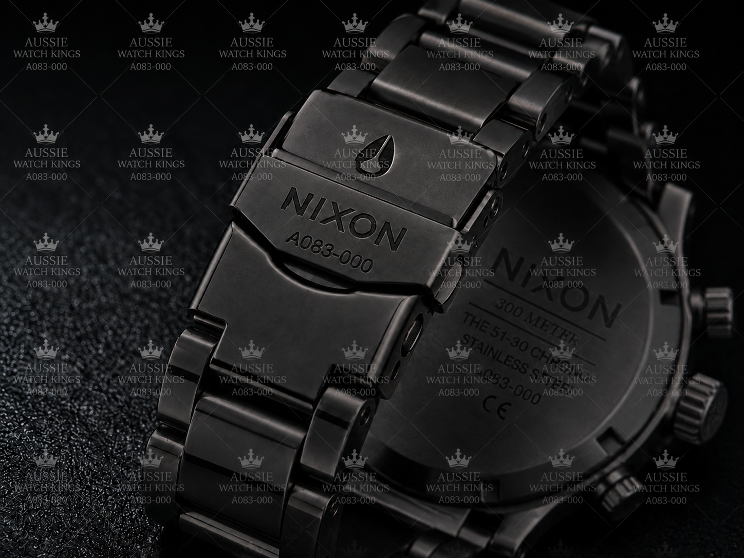 Nixon 51-30 Chrono Black Rose Gold A083-957