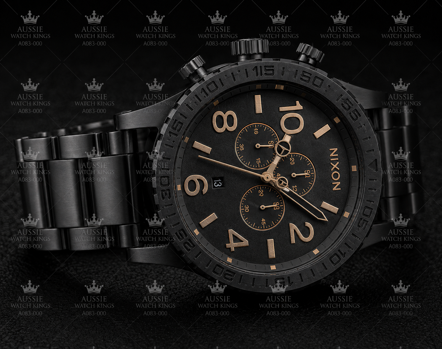 Nixon 51-30 Chrono Black Rose Gold A083-957