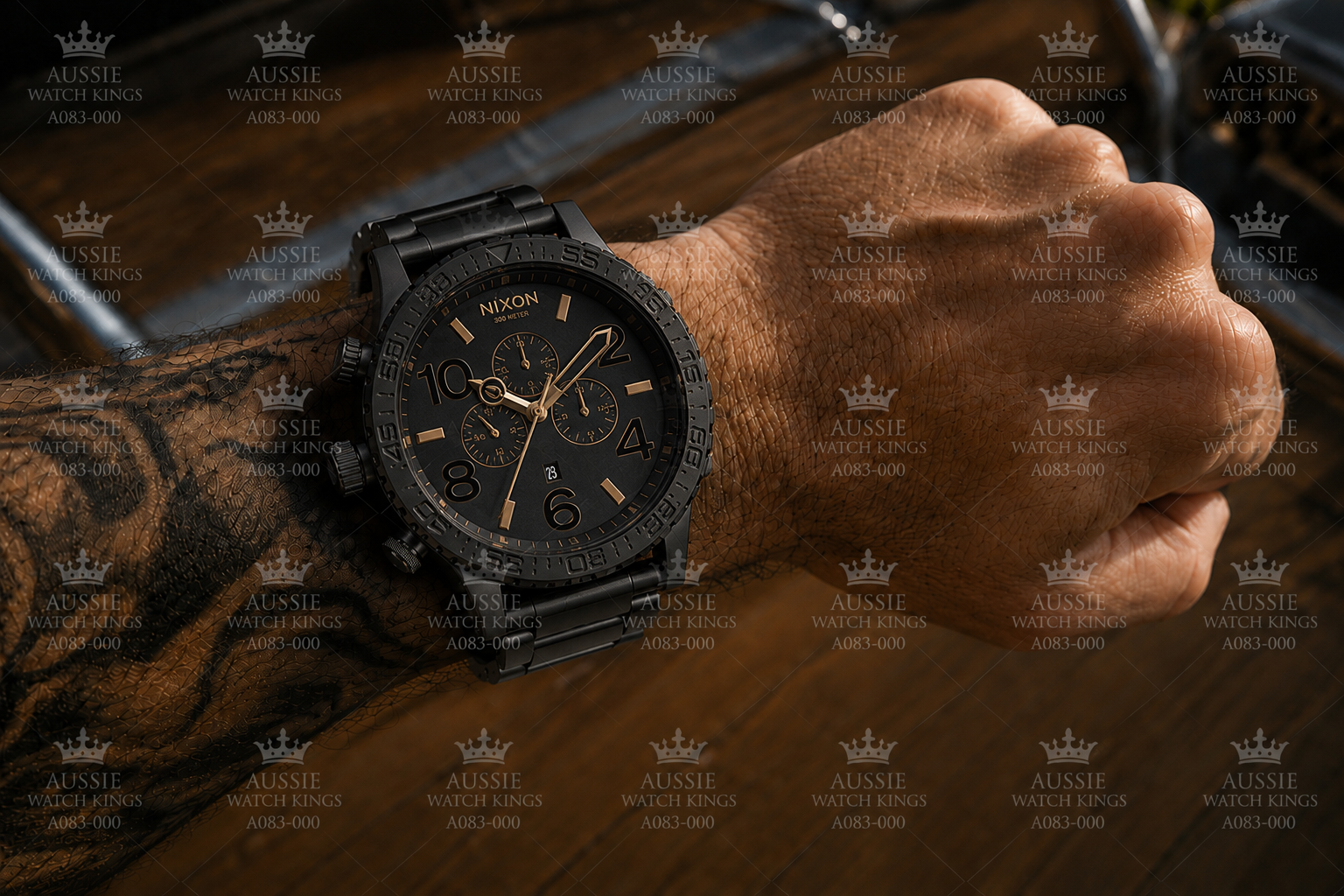 Nixon 51-30 Chrono Black Rose Gold A083-957