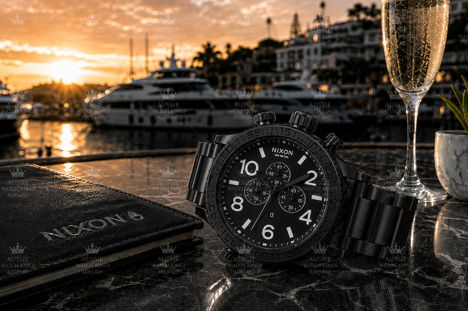 Nixon 51-30 Chrono Black White A083-001