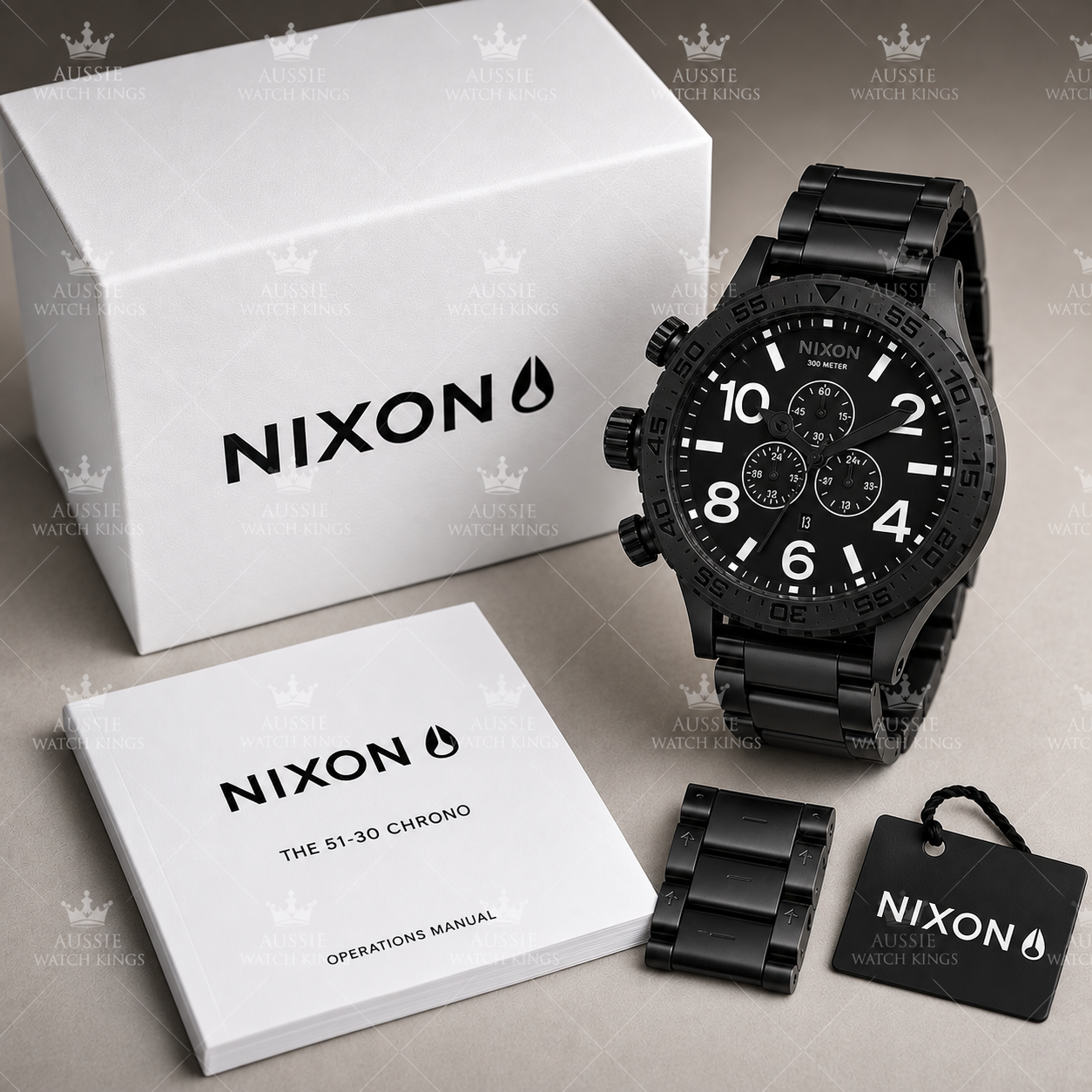 Nixon 51-30 Chrono Black White A083-001