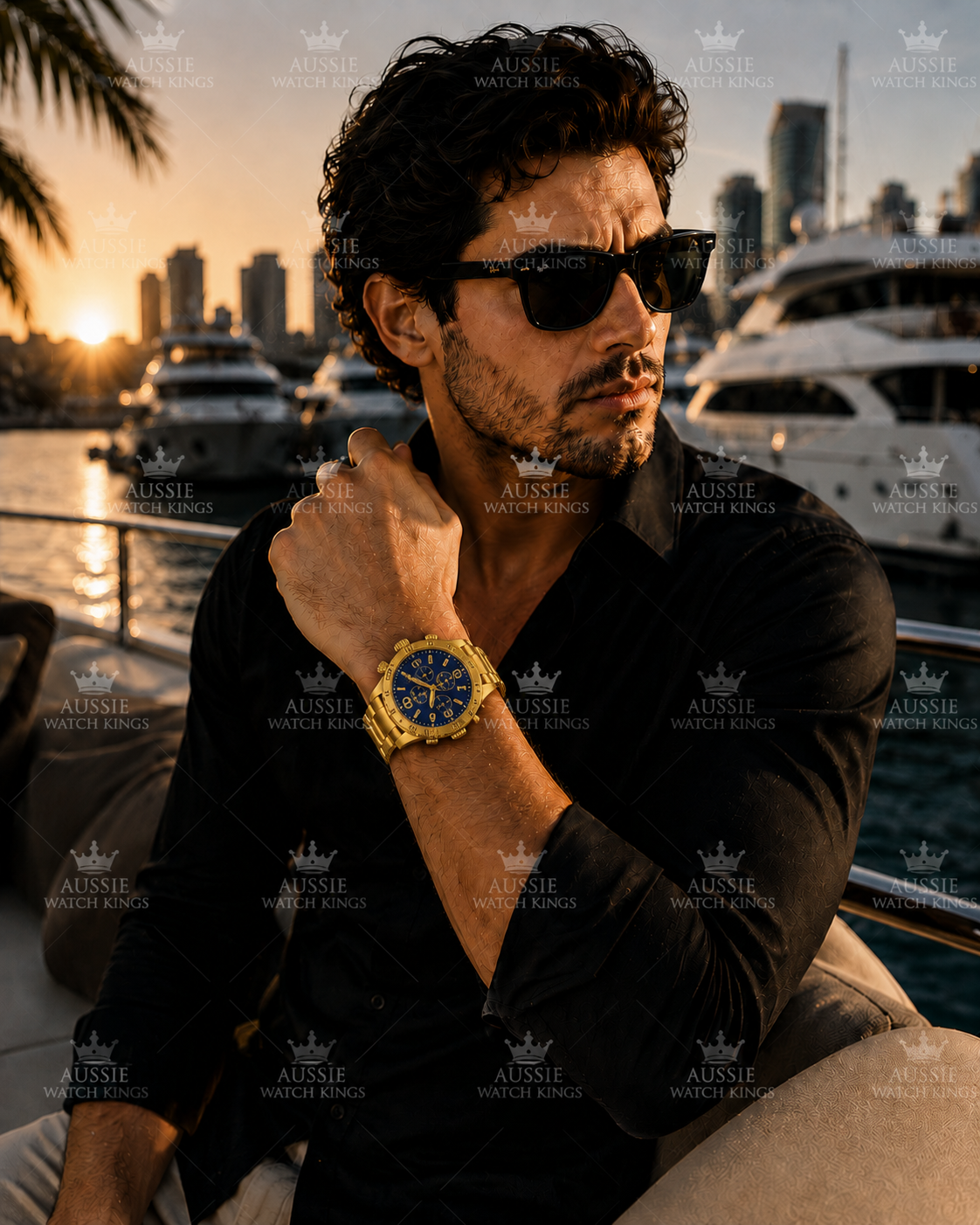 Nixon 51-30 Chrono Gold Blue A083-2735