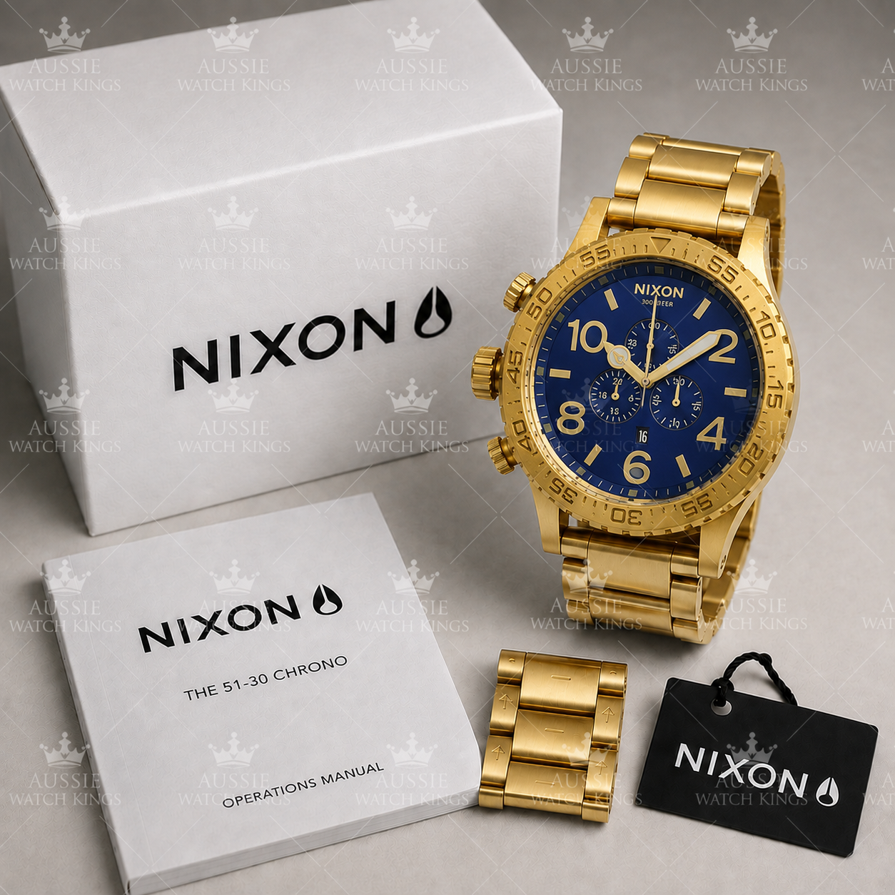 Nixon 51-30 Chrono Gold Blue A083-2735