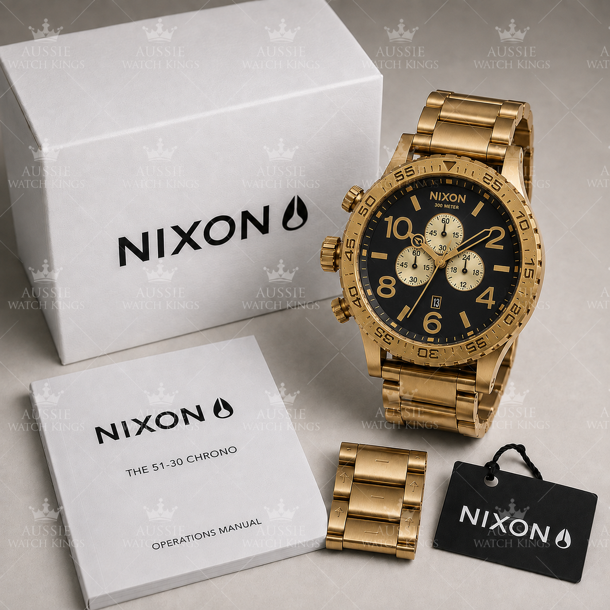 Nixon 51-30 Chrono Gold Black A083-510