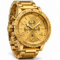 Nixon 51-30 Chrono chronograph watch in All Gold, 51mm case