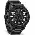 Nixon 51-30 Chrono chronograph watch in Black White, 51mm case