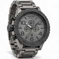 Nixon 51-30 Chrono chronograph watch in Matt Black Gunmetal, 51mm case