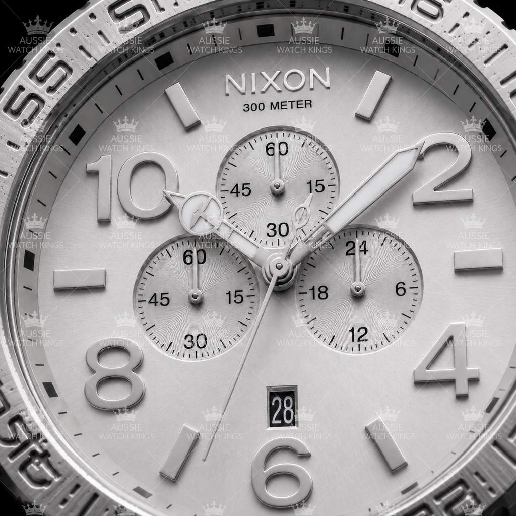 Nixon 51-30 Chrono Polished Silver A083-488