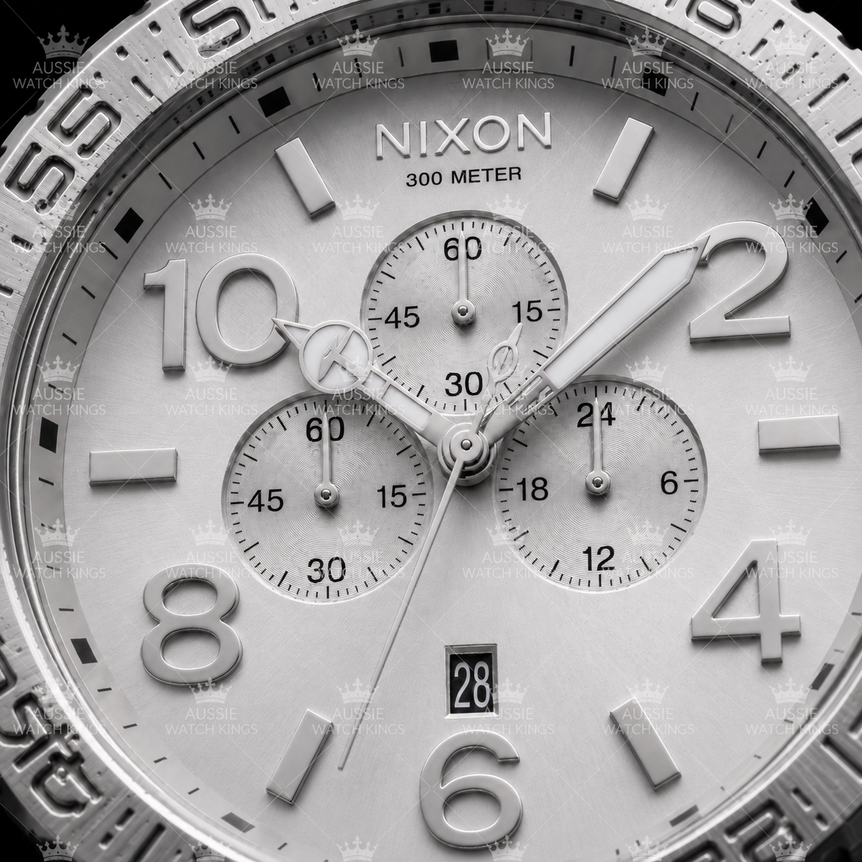 Nixon 51-30 Chrono Polished Silver A083-488