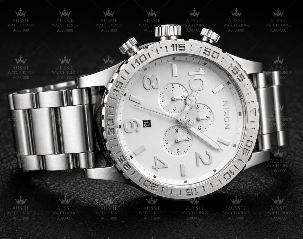 Nixon 51-30 Chrono Polished Silver A083-488